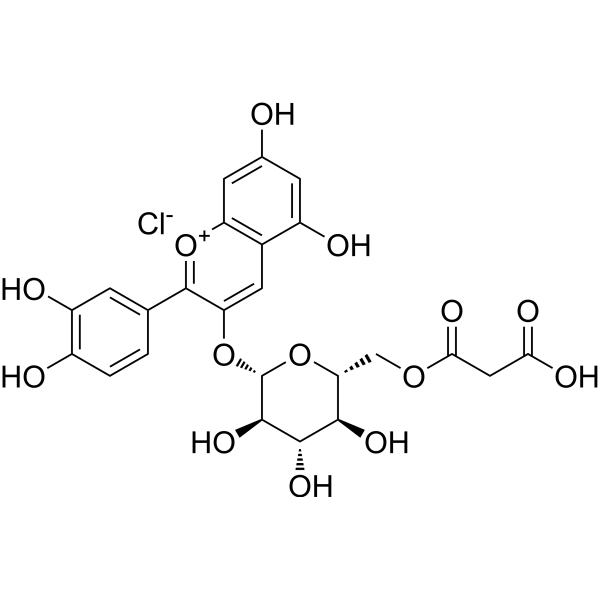 Cyanidin 3-(6′′-malonylglucoside) 94977-38-5